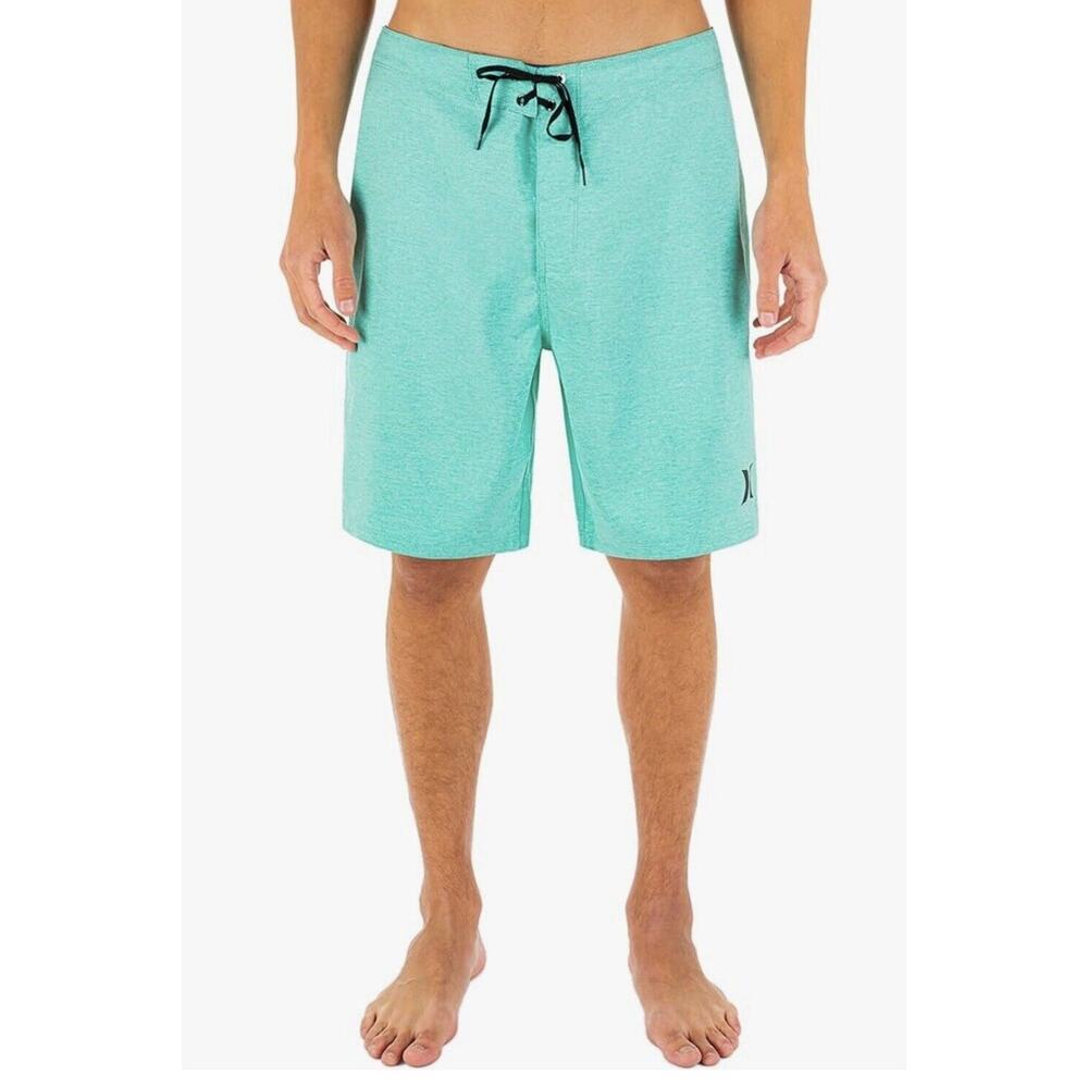 HURLEY Men 32 Green One & Only Cross Dye 8" Inseam Board Shorts Swim Trunks NEW